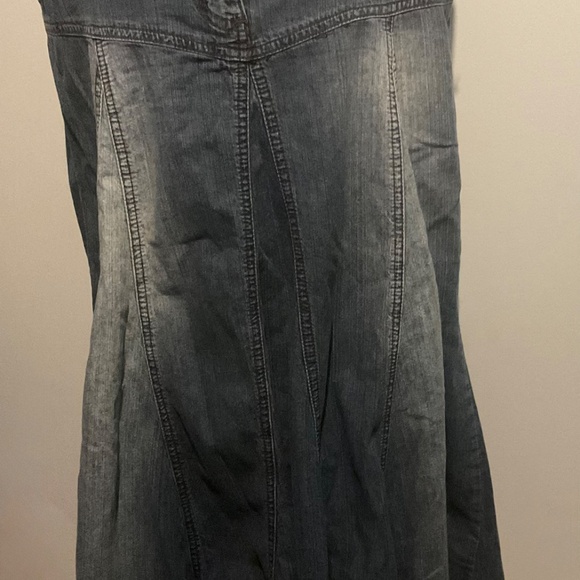GEORGE COLLECTION  Long  Blue Jean skirt size 34 waist   Vintage - Picture 11 of 16